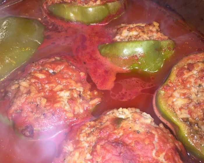 Stuffed peppers, at The Peshtigo Corral.