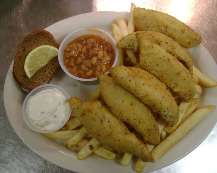 Fried entree, at The Peshtigo Corral.