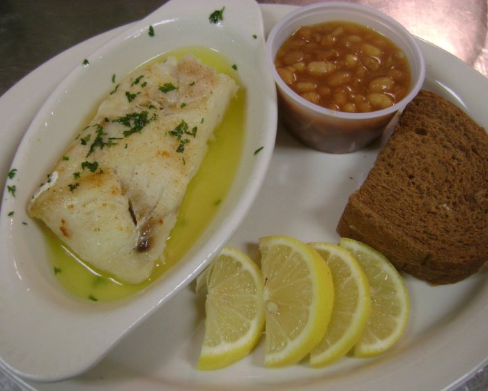 Fish entree, at The Peshtigo Corral.