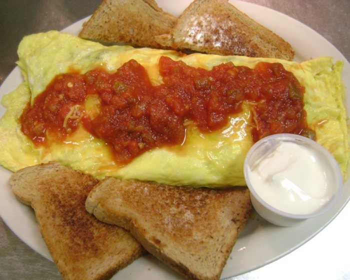 Egg breakfast, at The Peshtigo Corral.