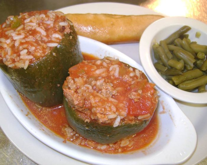Stuffed tomatoes, at The Peshtigo Corral.